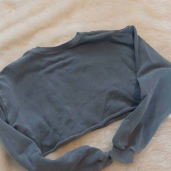 Joah Brown Cropped Blue Sweatshirt & Shorts Set - Picture 7 of 7